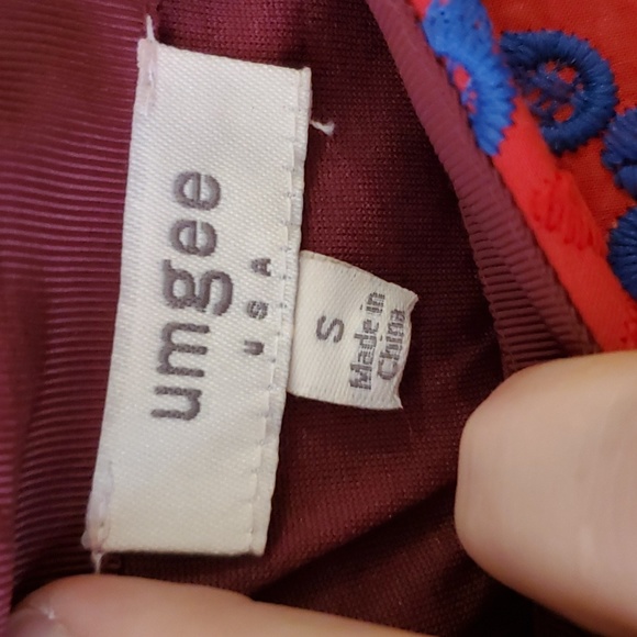 Umgee Embroidered Lace Boho A-Line Mini Skirt Size S - Picture 6 of 9